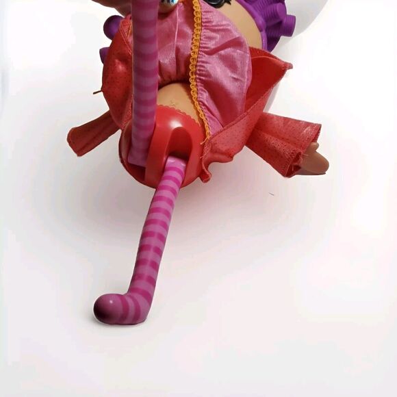 LALALOOPSY Lady Doll 12" 2009 MGA purple hair with dress and no shoes :( - Picture 9 of 11